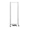 National Public Seating Room Divider, 6' Height, 9 Sections, Clear Acrylic Panels, Grey Frame RDG6-9CA - alternate 1